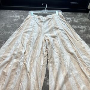 Striped Wide-Leg Pants